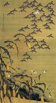 shuto gunjakuzu Ito Jakuchu Japanese Oil Paintings